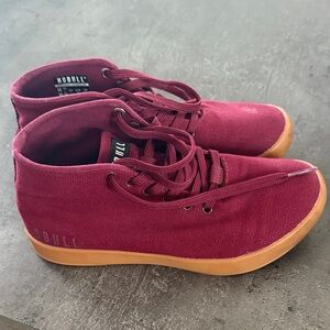 NOBULL Maroon Mid Canvas Trainer